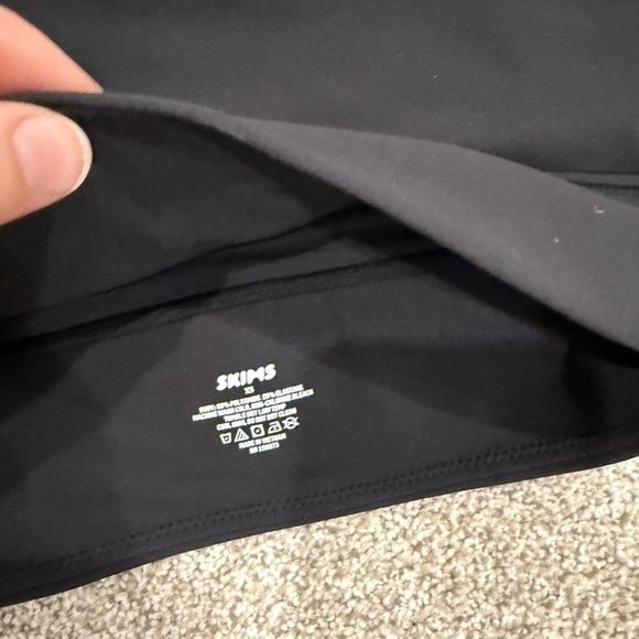 NWOT SKIMS Fits Everybody Square Neck Longline Bralette, Black, Sz XS - Picture 3 of 3